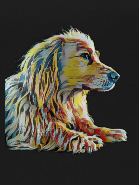 Hund als Kunstobjekt