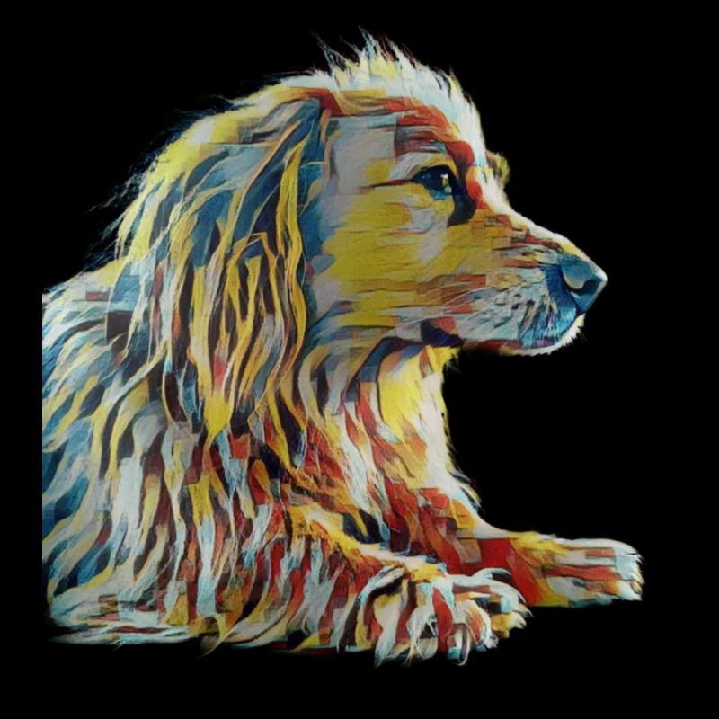 Hund als Kunstobjekt
