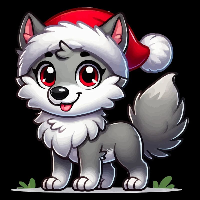 Loup Joyeux Noël
