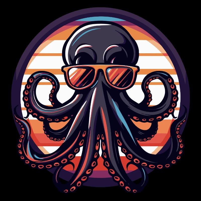 Oktopus Cool Sommer