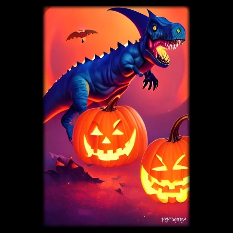 Halloween Dinosaur Pumpkin