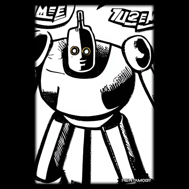 Roboter Comic Zukunft Cyborg Maschine Technik