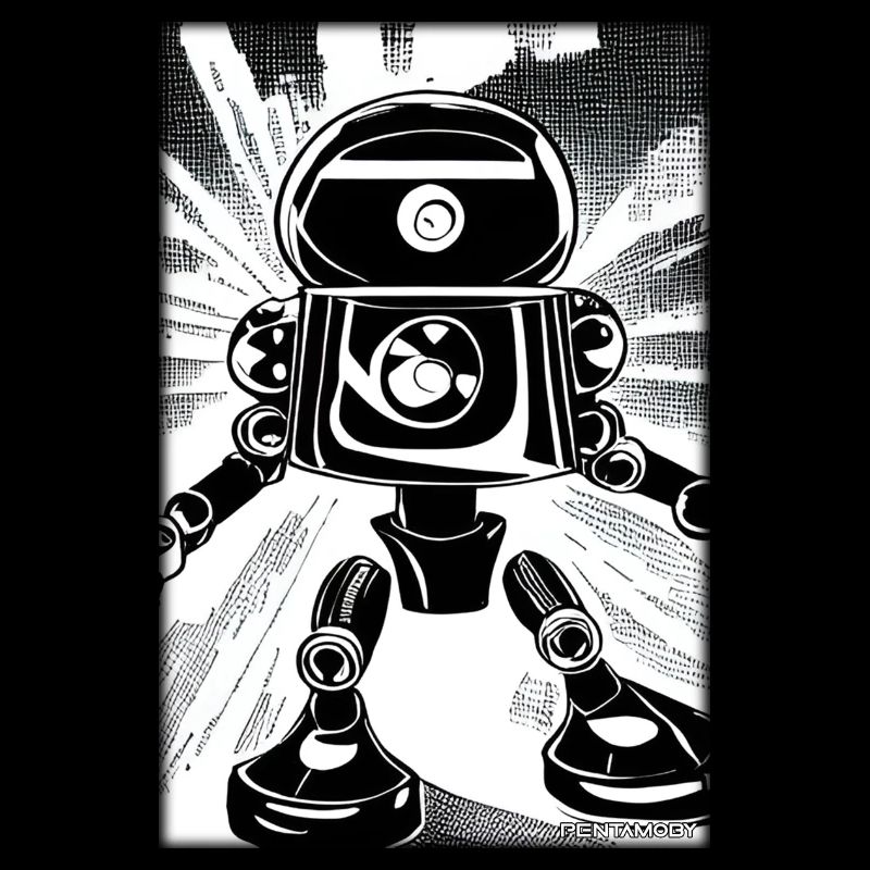 Roboter Comic Zukunft Cyborg Maschine Technik