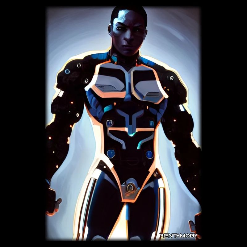 Cyborg Mann Zukunft Sci-Fi Maschine Technik