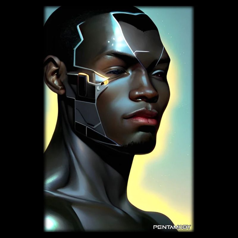 Cyborg Mann Zukunft Sci-Fi Maschine Technik