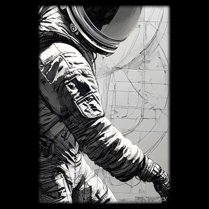 Technologie de science-fiction Astronaut Future