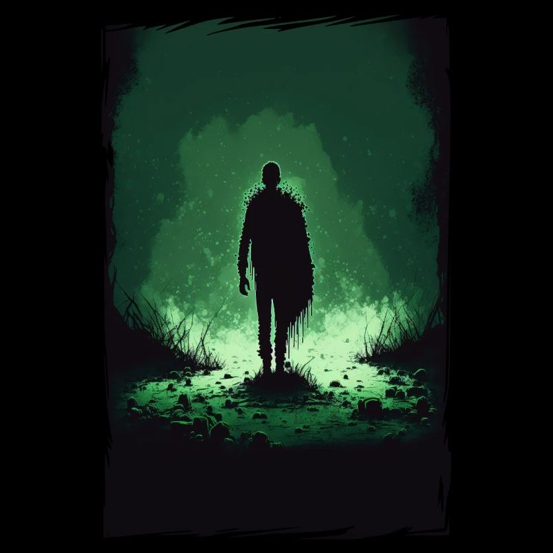 Zombie Illustration Minimalistisches Design