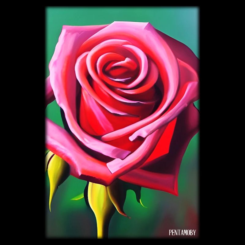Rose Rose Fleur Spring Meadow Green