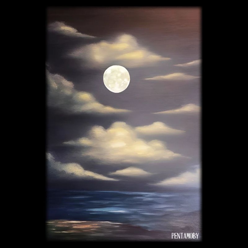 Moon Night Evening Nature Rest Moonlight Full Moon