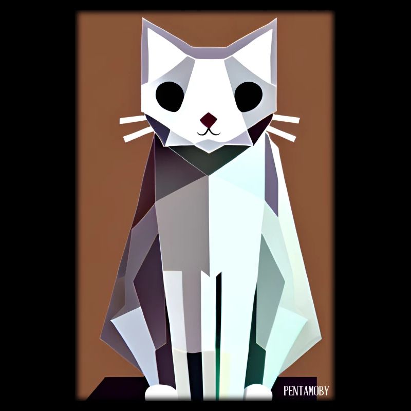 Chat Chat Polygone Animal House Tiger Pet