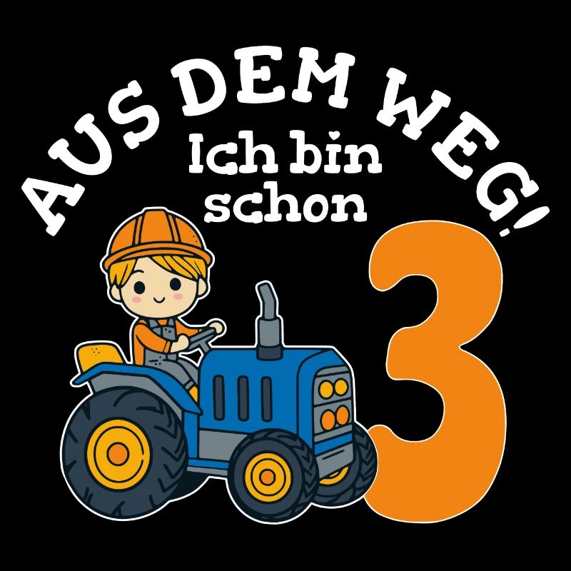 3. Geburtstag Traktor Junge