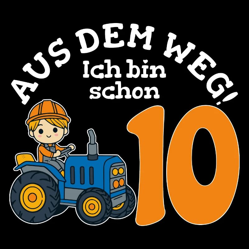 10. Geburtstag Traktor Junge