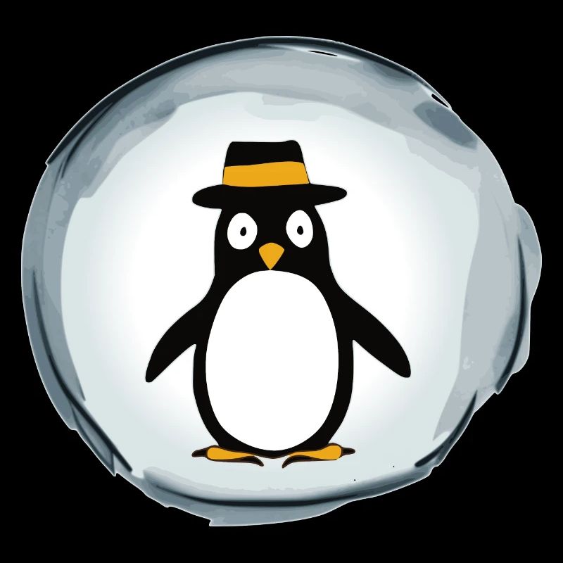 Pinguin mit Hut