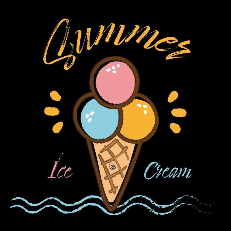 Crème glacée / Graphique de Bo glacé d’été