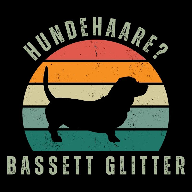 Basset Glitter Retro Sunset