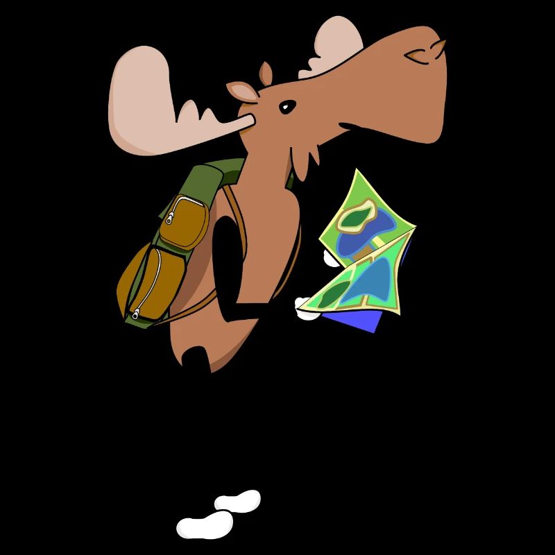 Moose Comic Hiking Map