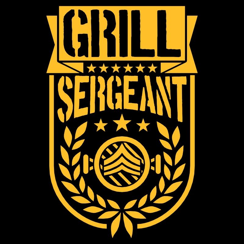 Grill Sergeant Barbecue Party Laurel Wreath