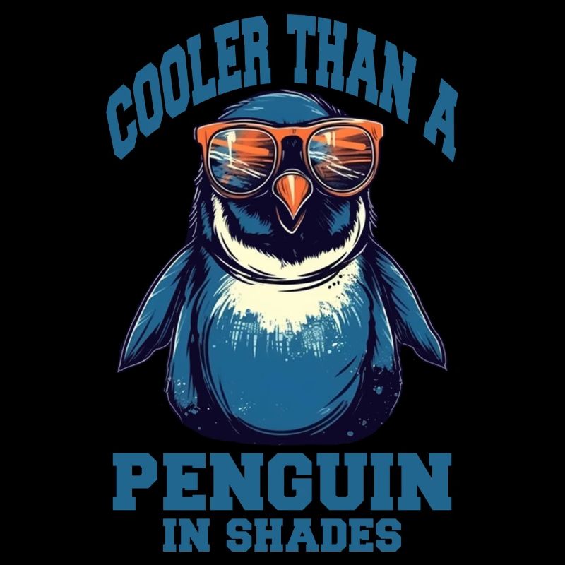 Pingouin cool avec des lunettes de soleil