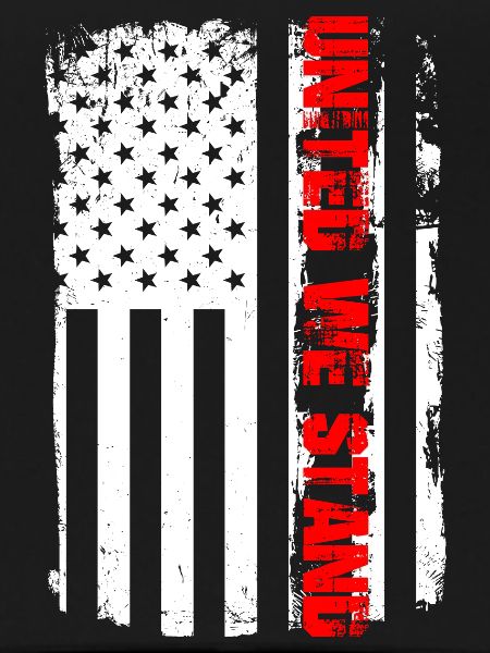 Distressed American Flag with AMERICAN