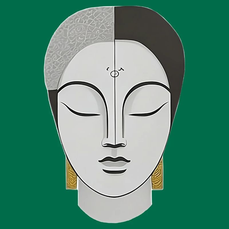 Face in Boho Style