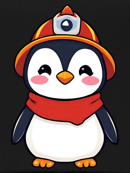 Hero Penguin Firefighter