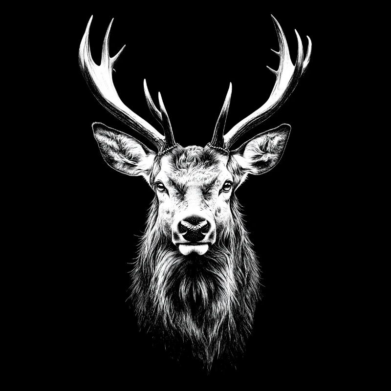 Hirsch Portrait Wildtier Waldtier Hirsche