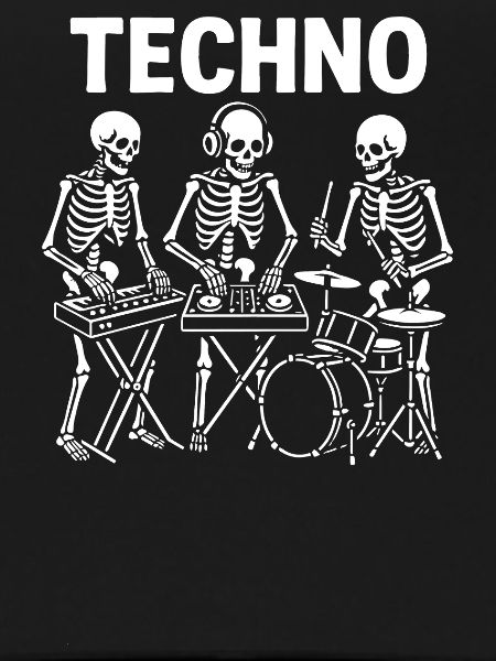 Electro Skeletons Performing Live