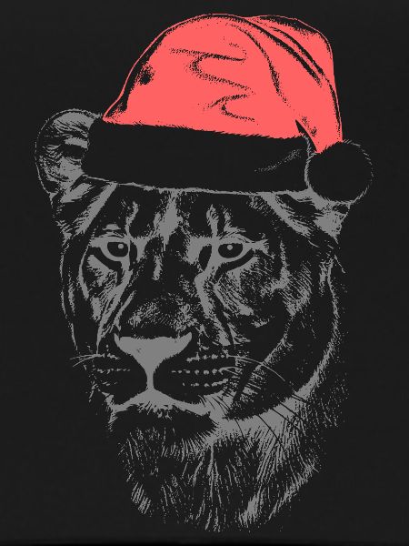 Lioness Christmas Hat
