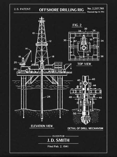 Offshore Drilling Rig Blueprint