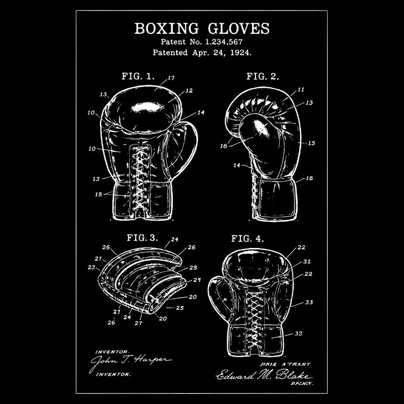 Blueprint Boxhandschuhe Patentkunst