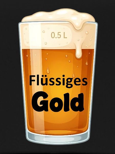 Flüssiges Gold Pint Design