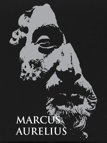 Marcus-Aurelius-Porträt in Grau