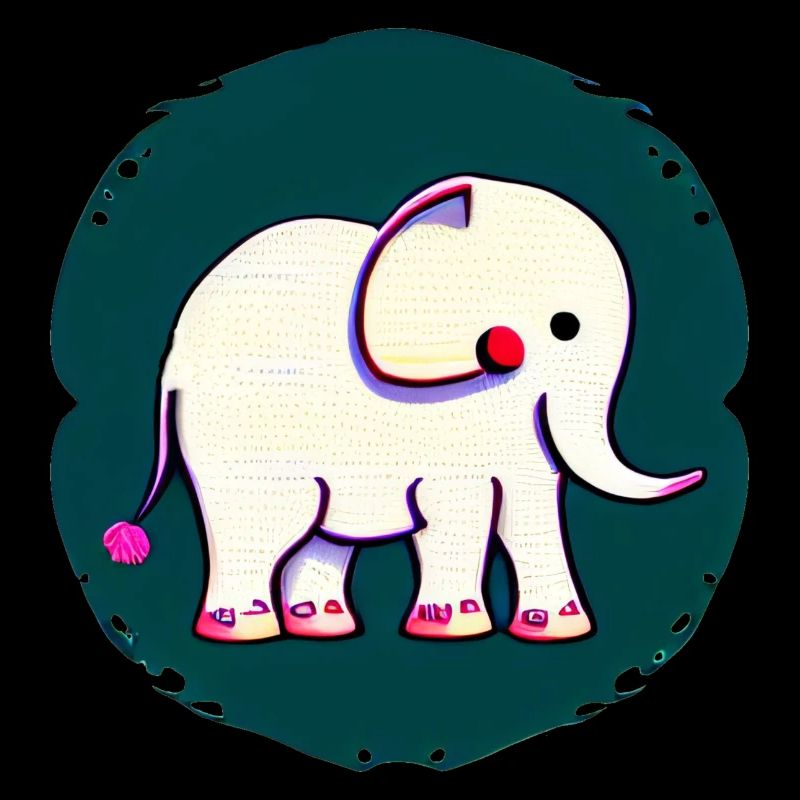 Petit éléphant Dessin animé Aventure mignonne 14