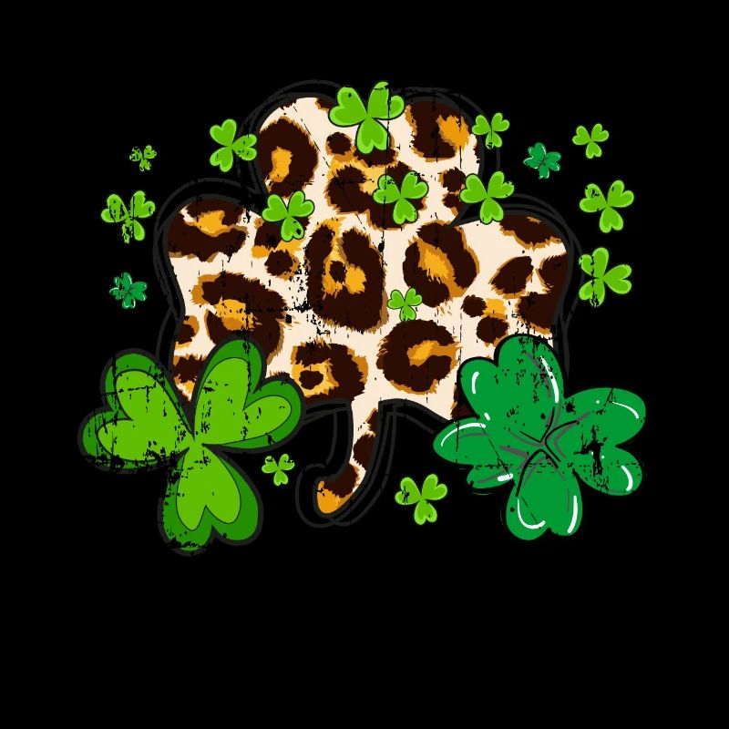 St. Patrick's Day, Kleeblatt, Klee Distressed