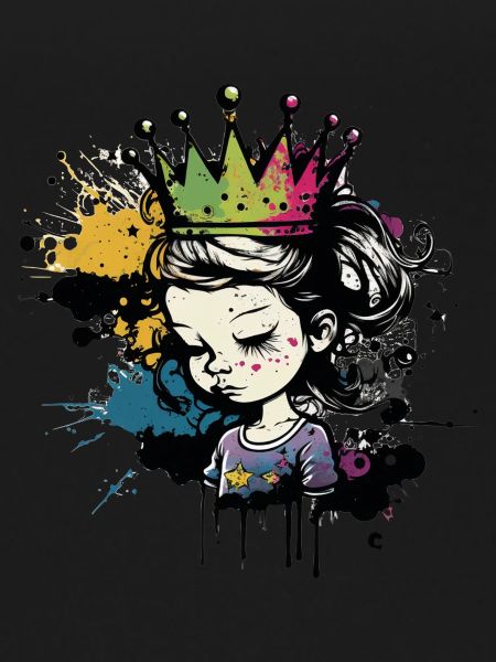 Princess Graffiti Paint Drop