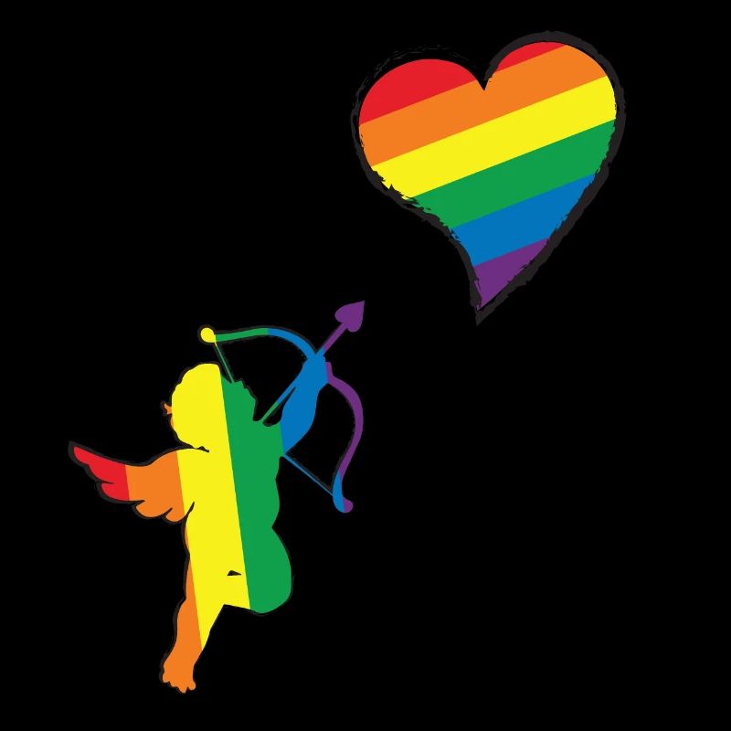 Cupidon drapeau LGBT