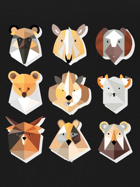 Geometric animals