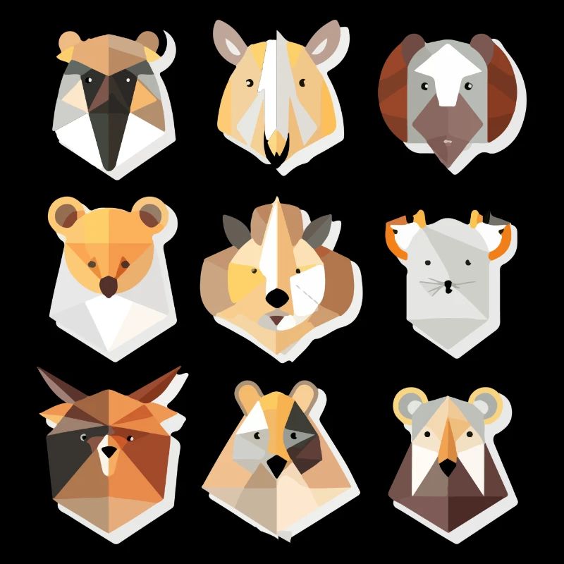 Animaux géométriques
