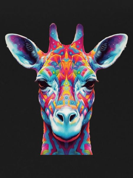 Girafe psychédélique