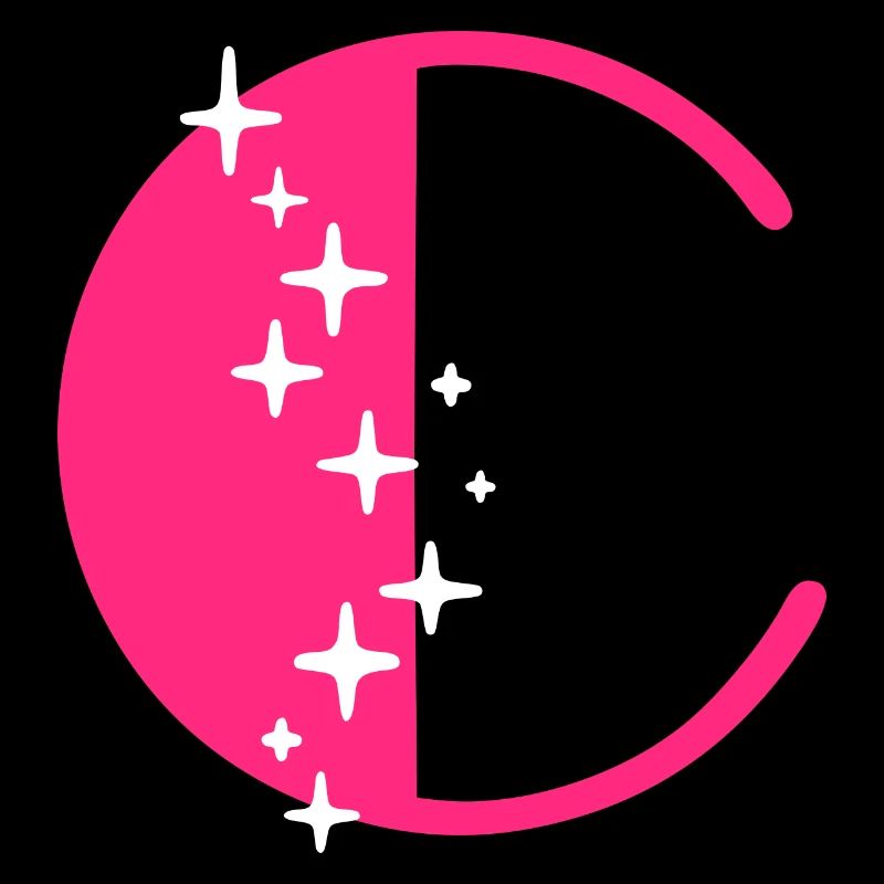 Letter C Glitter