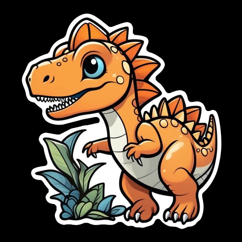 Karikatur-Dinosaurier