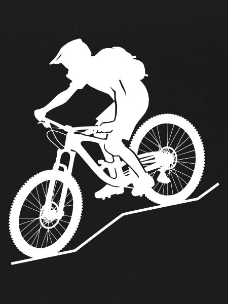 Dynamic mountain biker
