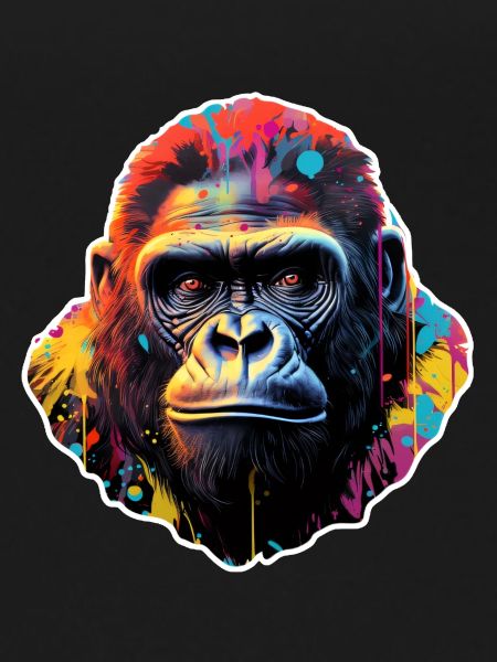 Gorilla Head Psychedelic