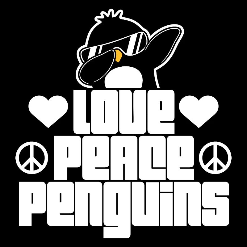 Love Peace Penguins Funny Dab Cool Penguin Dabbing