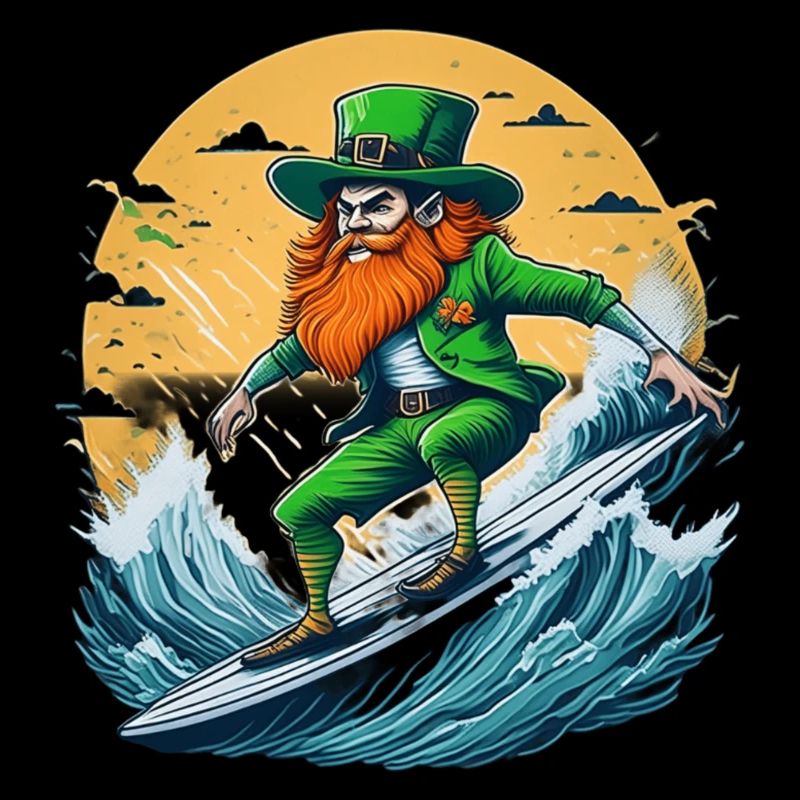 Surf de trèfle de la Saint-Patrick