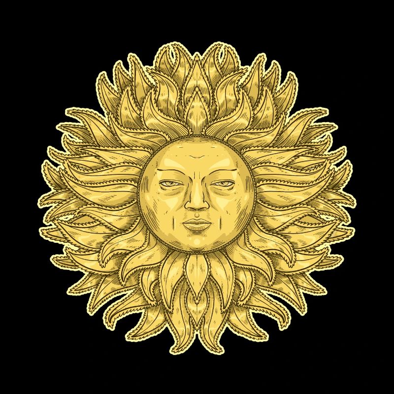 Great Sun with Face