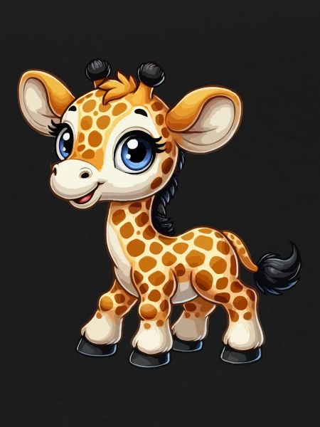 Mädchen Giraffe