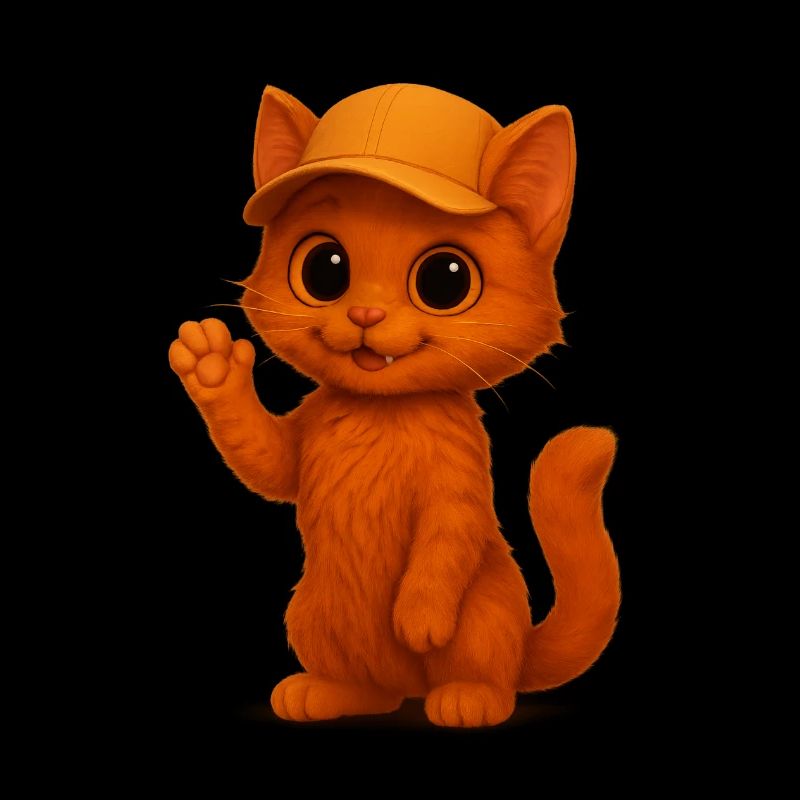 Cute Cat with Cappy