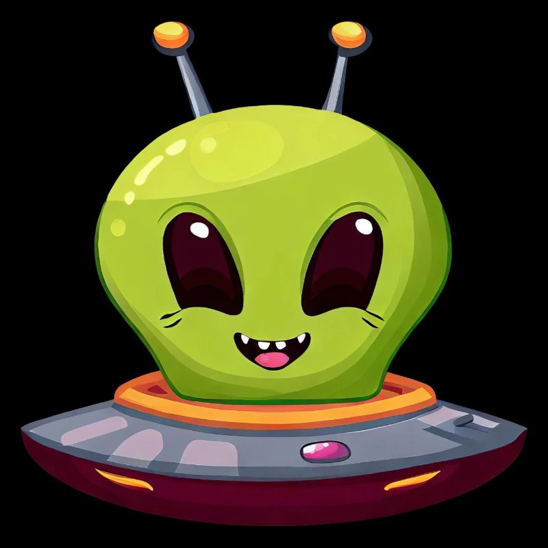 Atterrissage d’un OVNI : L’extraterrestre vert et son vaisseau spatial
