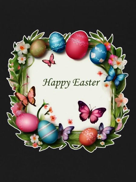 Easter Wreath - Happy Easter
